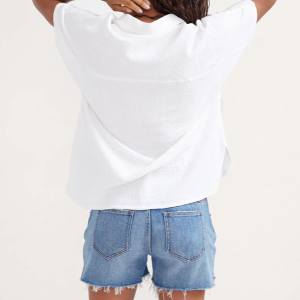 HATCH The Cut Off Denim Maternity Shorts - Picture 4 of 16